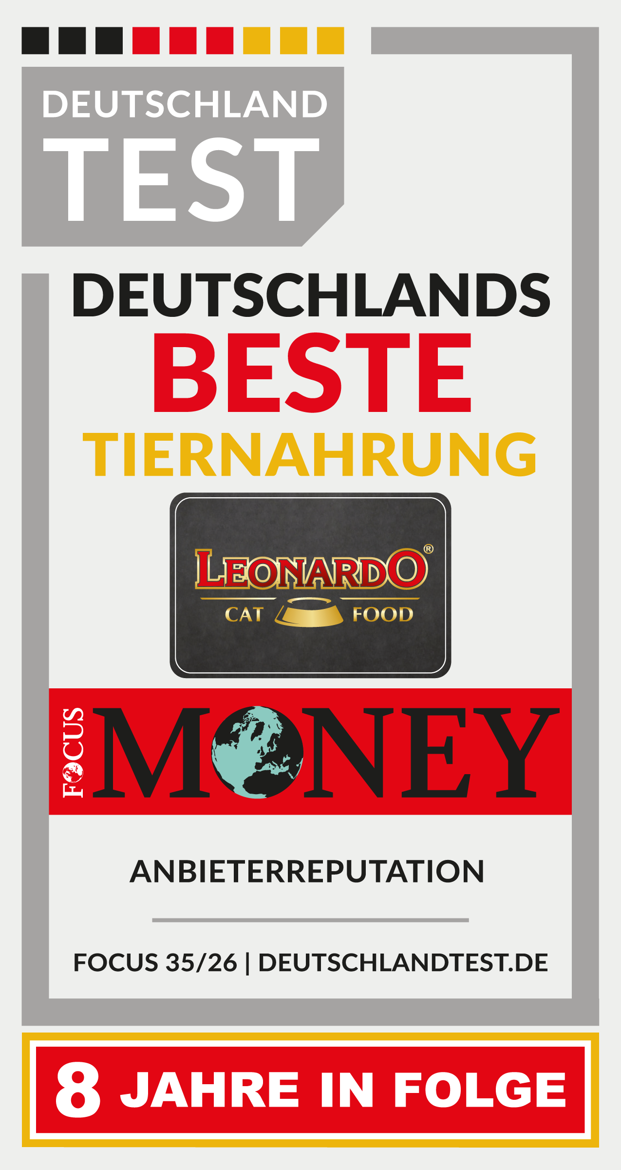 LEONARDO Focus Money 8 Jahre Award